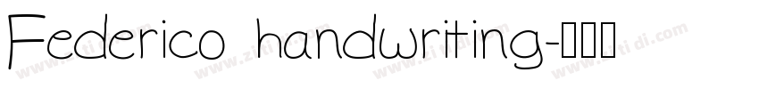 Federico handwriting字体转换